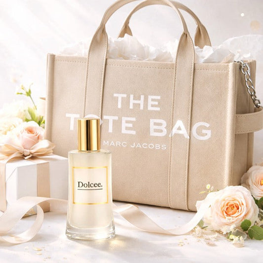 Marc Jacobs tote bag &amp; Dolcee parfum: perfecte cadeau combinatie